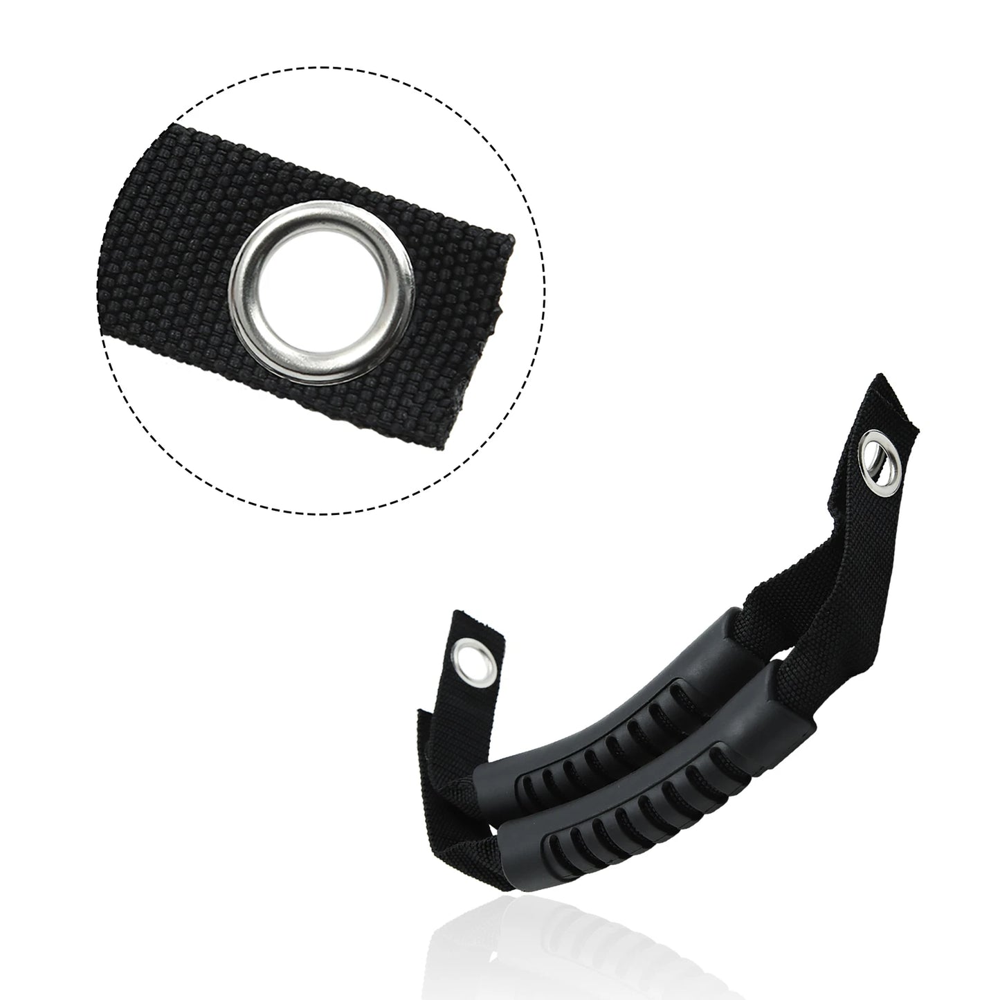 Black Rear Seat Grab Handle Grip for Jeep Wrangler (2007-2018)