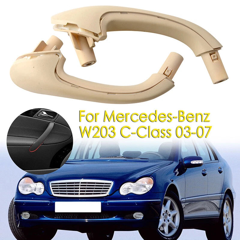 Interior Door Pull Handles for Mercedes-Benz W203 C-Class (2001-2007) - Beige 2 x