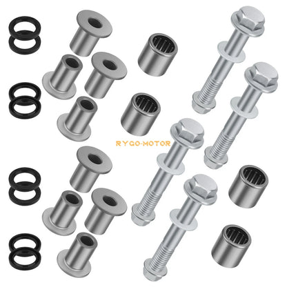 2 x Front A Arm Bushing Bearing Seal & Bolt for Z400 LTZ400 KFX400 DVX 400