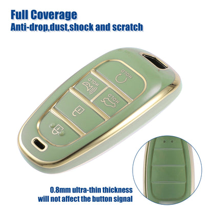 TPU 5 Button Keyless Entry Remote Key Fob Cover for Hyundai Tucson (2016-2023)
