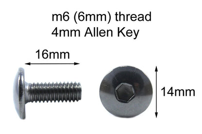 Stainless Mudguard Bolts for Suzuki GSX-R 1300 Hayab (1999–2007)