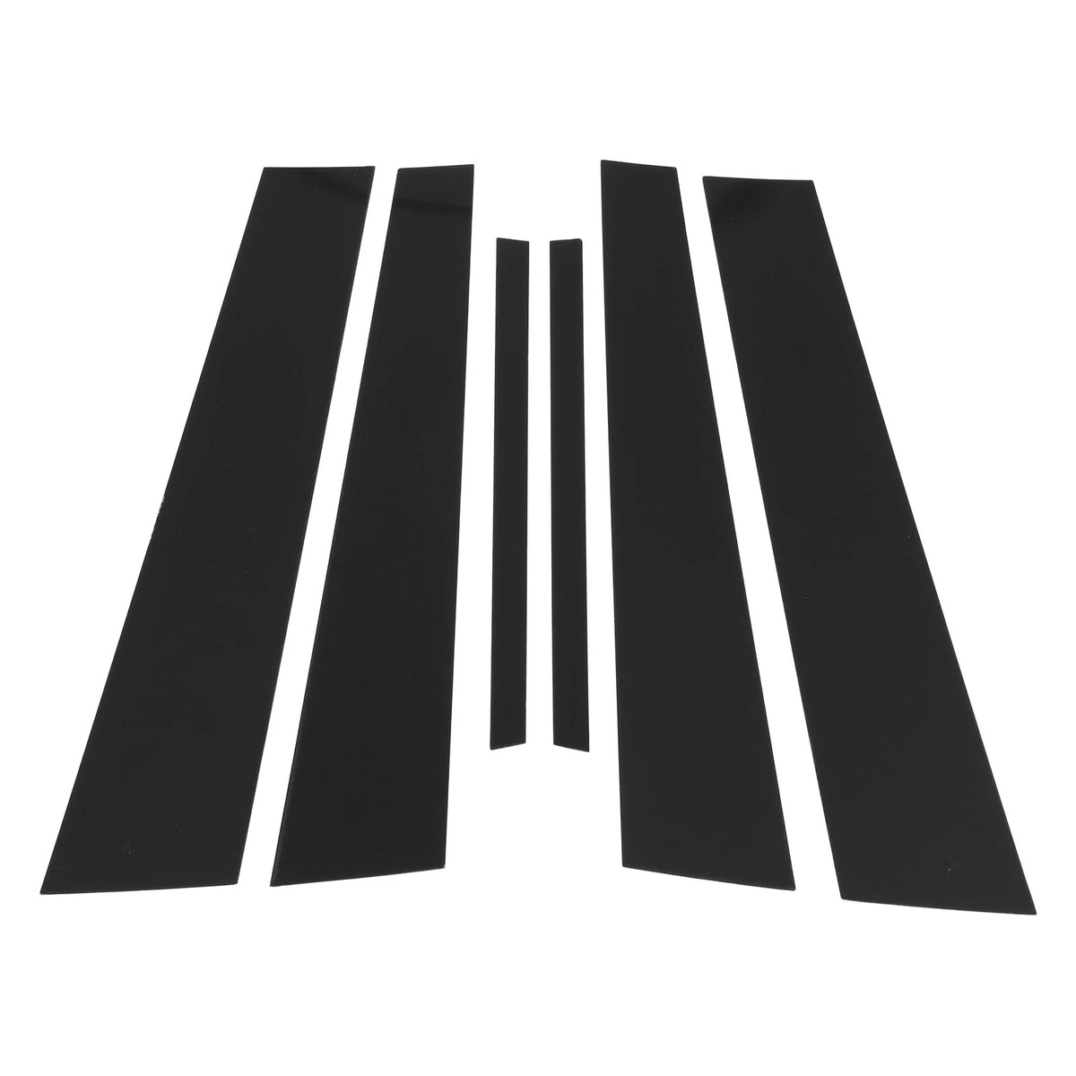 6 x Door Pillar Window Trim for Acura TL Black (2004-2008)