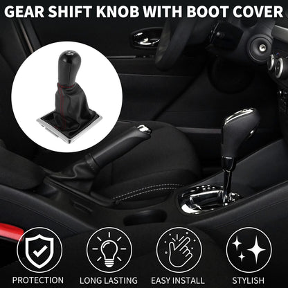 5 Speed Manual Gear Shift Knob & Cover for Ford Focus MK2 (2004-2008)