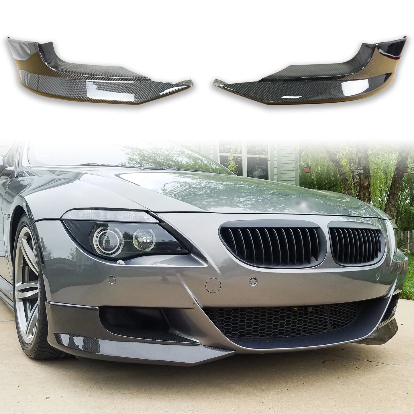 Front Bumper Lip Splitter for BMW 6 Series E63 E64 M6 (2003-2010)