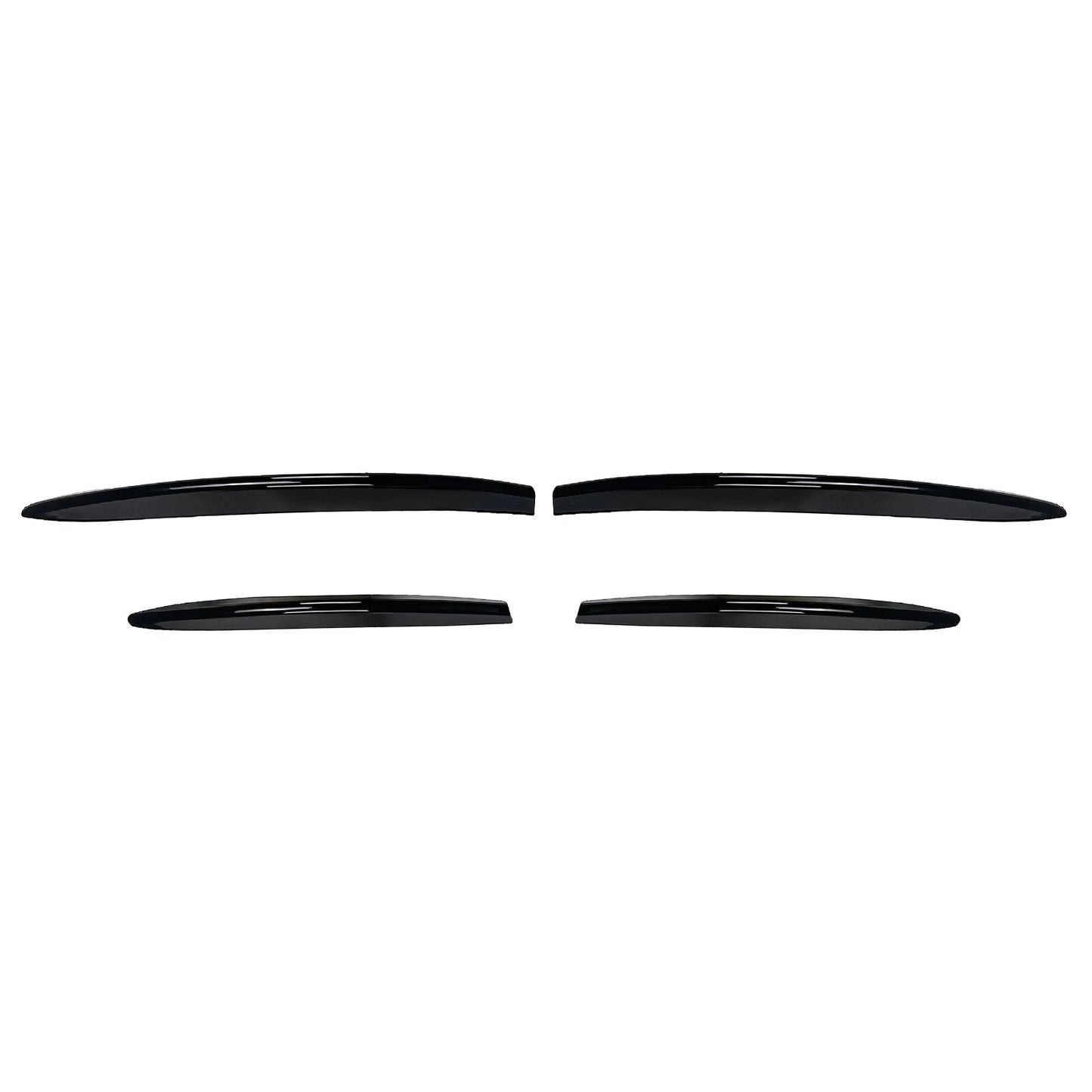 4pcs Gloss Black Front Bumper Air Vent Trims for Benz CLA Class X118 C118 (23-24)