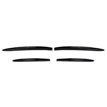 4pcs Gloss Black Front Bumper Air Vent Trims for Benz CLA Class X118 C118 (23-24)