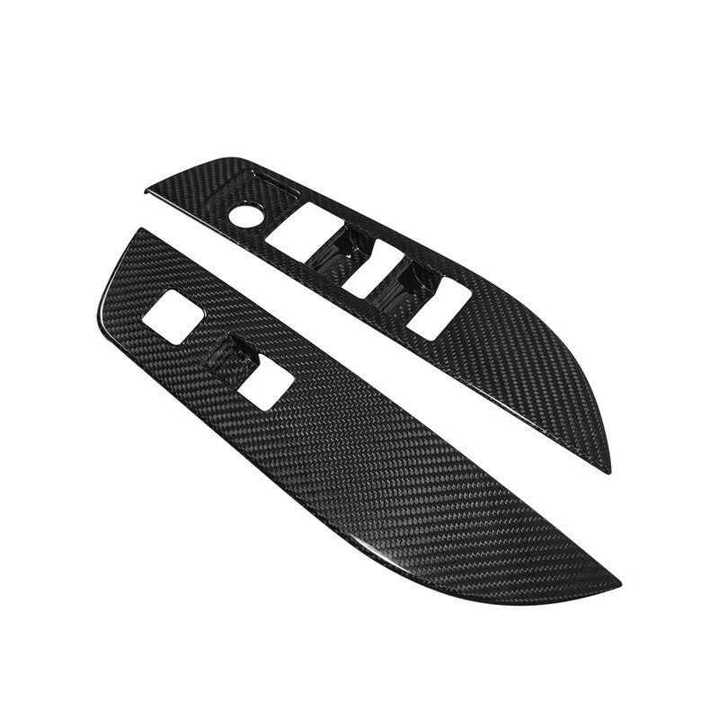 Carbon Fiber Front Door Window Lift Switch Panel Trim For Toyota GR Corolla 23+