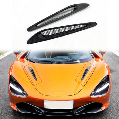Real Carbon Fiber Front Hood Air Vent Replacement for 2017-2022 McLaren 720S