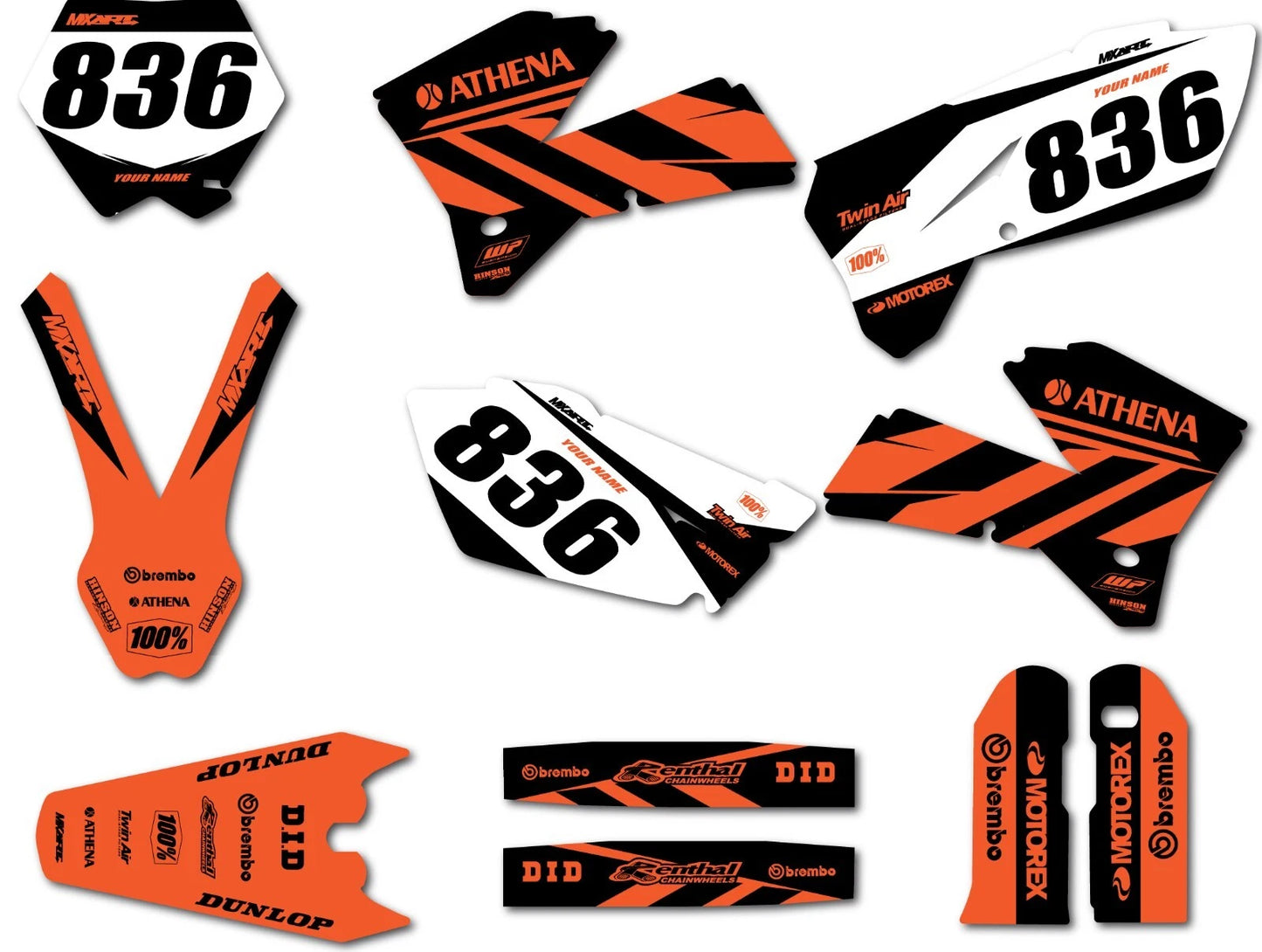 Custom Graphics Full Kit for KTM SX (2005-2006) - JINKS STYLE Stickers