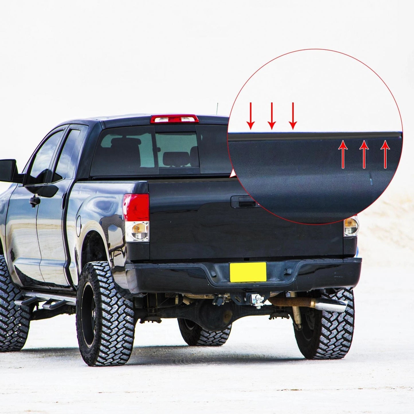 Tailgate Cap Protector Lip Spoiler Cover for Toyota Tundra (2007-2013)