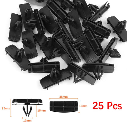25 x Plastic Rivet Bumper Fastener Clips for Jeep Wrangler (2007-2018)