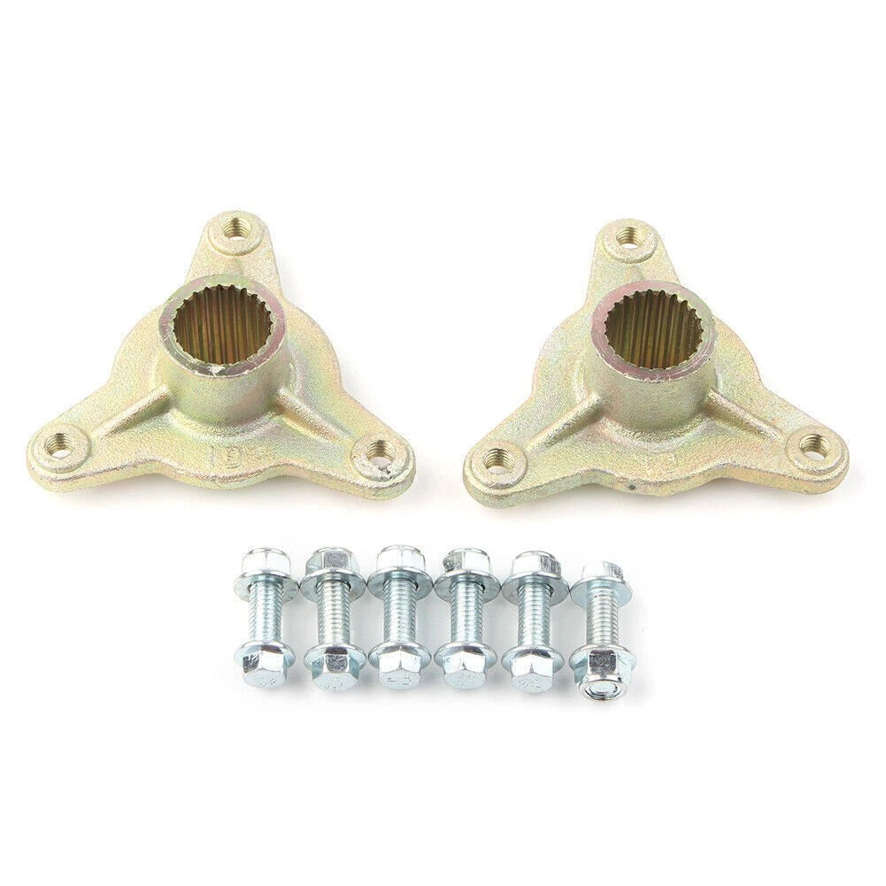 2 x 3 Stud 23T Spline Wheel Rear Axle Hub for 110cc Quad ATV Buggy