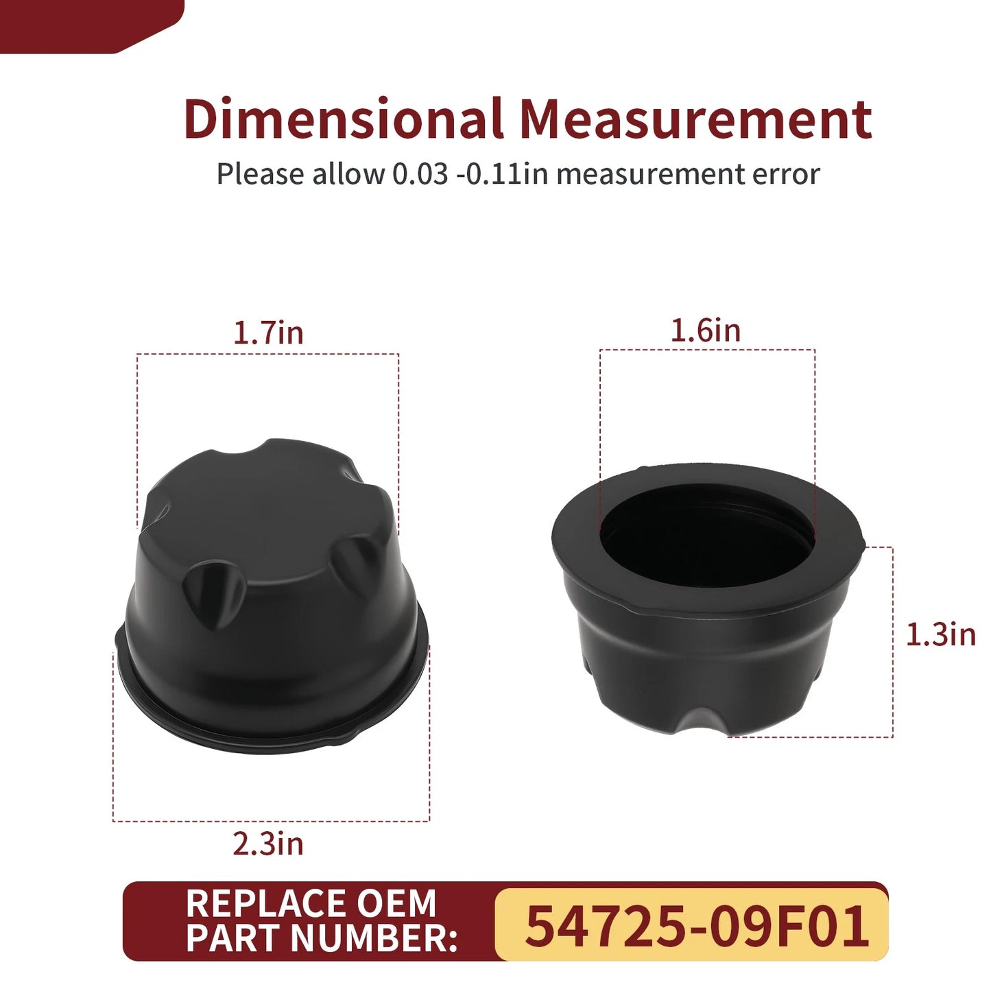 4x Front Rear Wheel Caps for Suzuki King Quad 700 4x4 (2005–2007)