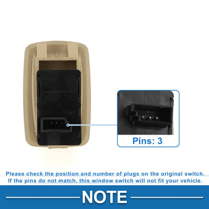 Power Window Switch for BMW 325i 328i 330i 335i (2006) - Beige
