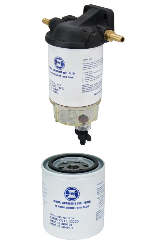 Uni Marine Clear Bowl Fuel Filter Water Separator Kit for Outboard Engines