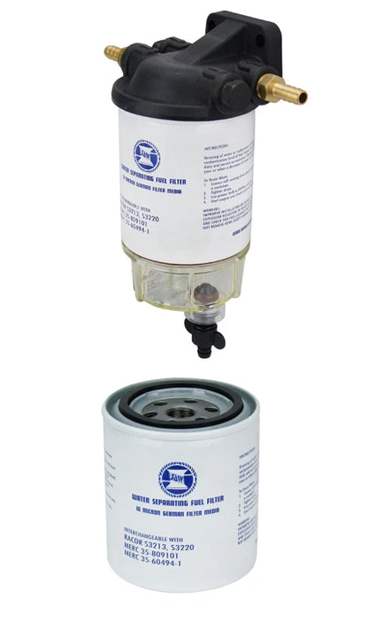 Uni Marine Clear Bowl Fuel Filter Water Separator Kit for Outboard Engines