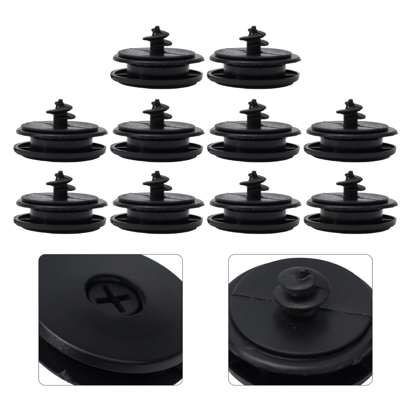 2 x Car Floor Mat Anti-Slip Clip Auto Carpet Fixing Grips Clamps Holders Black