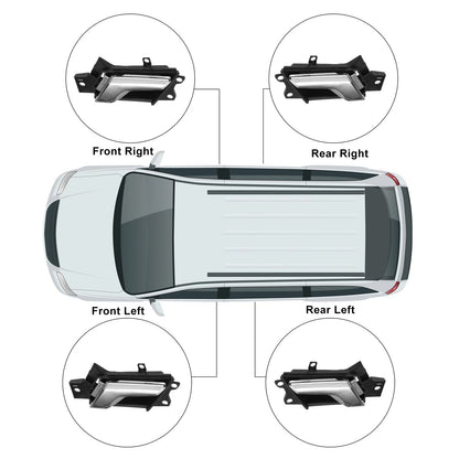 Front Rear Interior Door Handle for Chevrolet Captiva Sport Black
