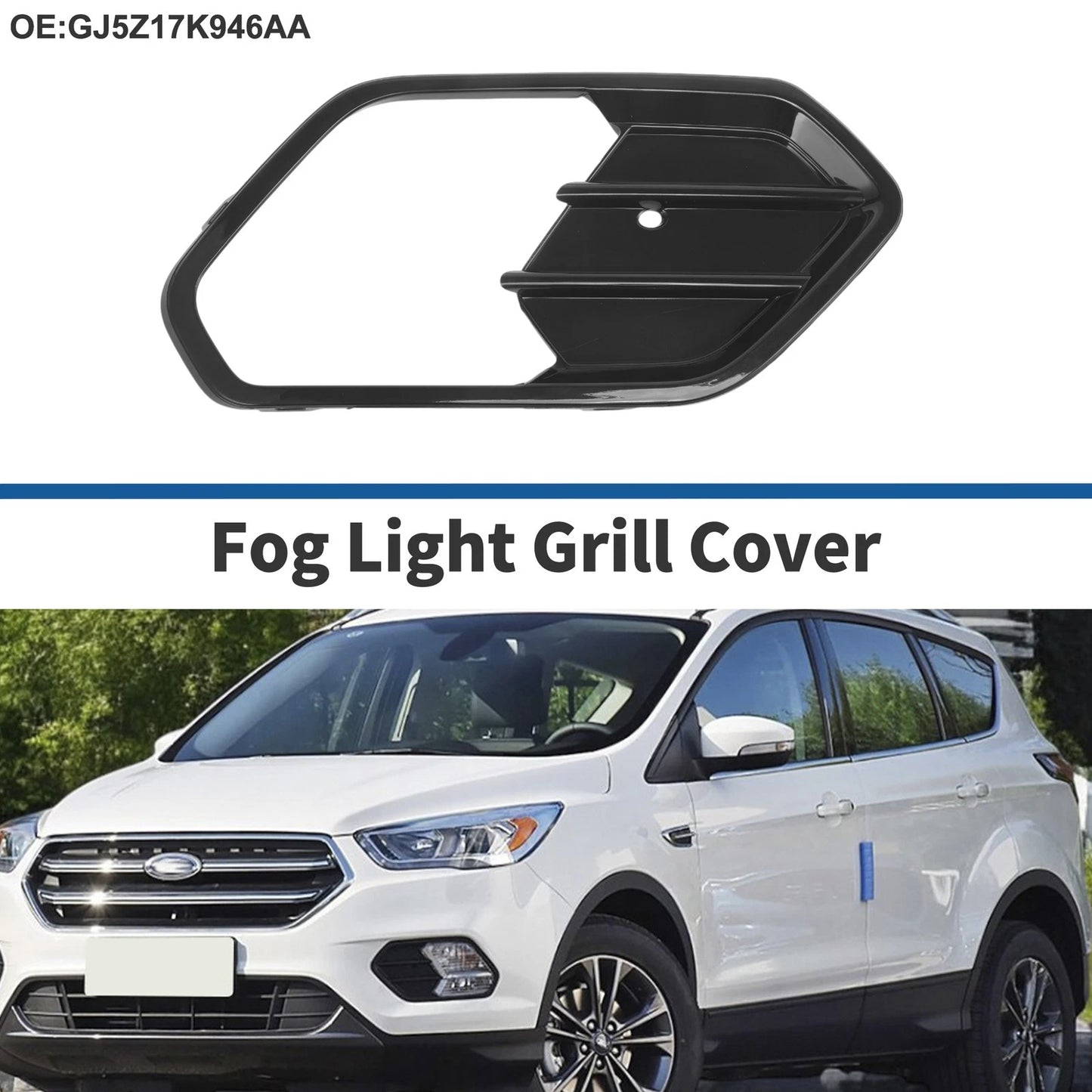 Front Right Fog Light Grill for Ford Escape (2017-2019)