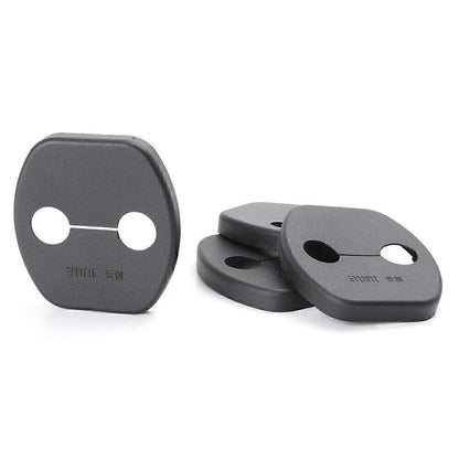 Door Lock Cover Pad Guard Protector Black for Nissan Qashqai (2008-2011)