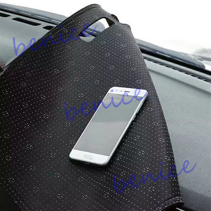 Leather Dashboard Protector Pad Cover for Mitsubishi Pajero (2007–2017)