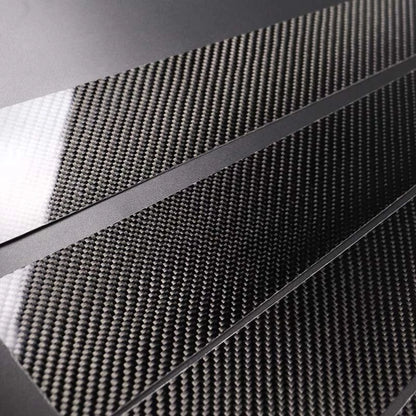 Carbon Fiber Door B Pillar Post Sticker Trim Fit For Benz C-Class 2015-2018 W205