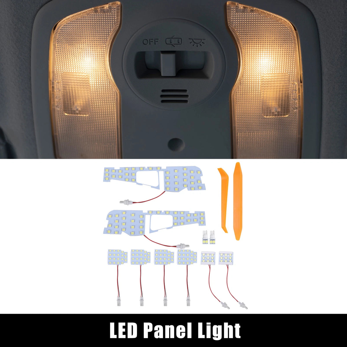 1 Set 5050SMD 6000K Car Interior Dome Light for Toyota Alphard Vellfire
