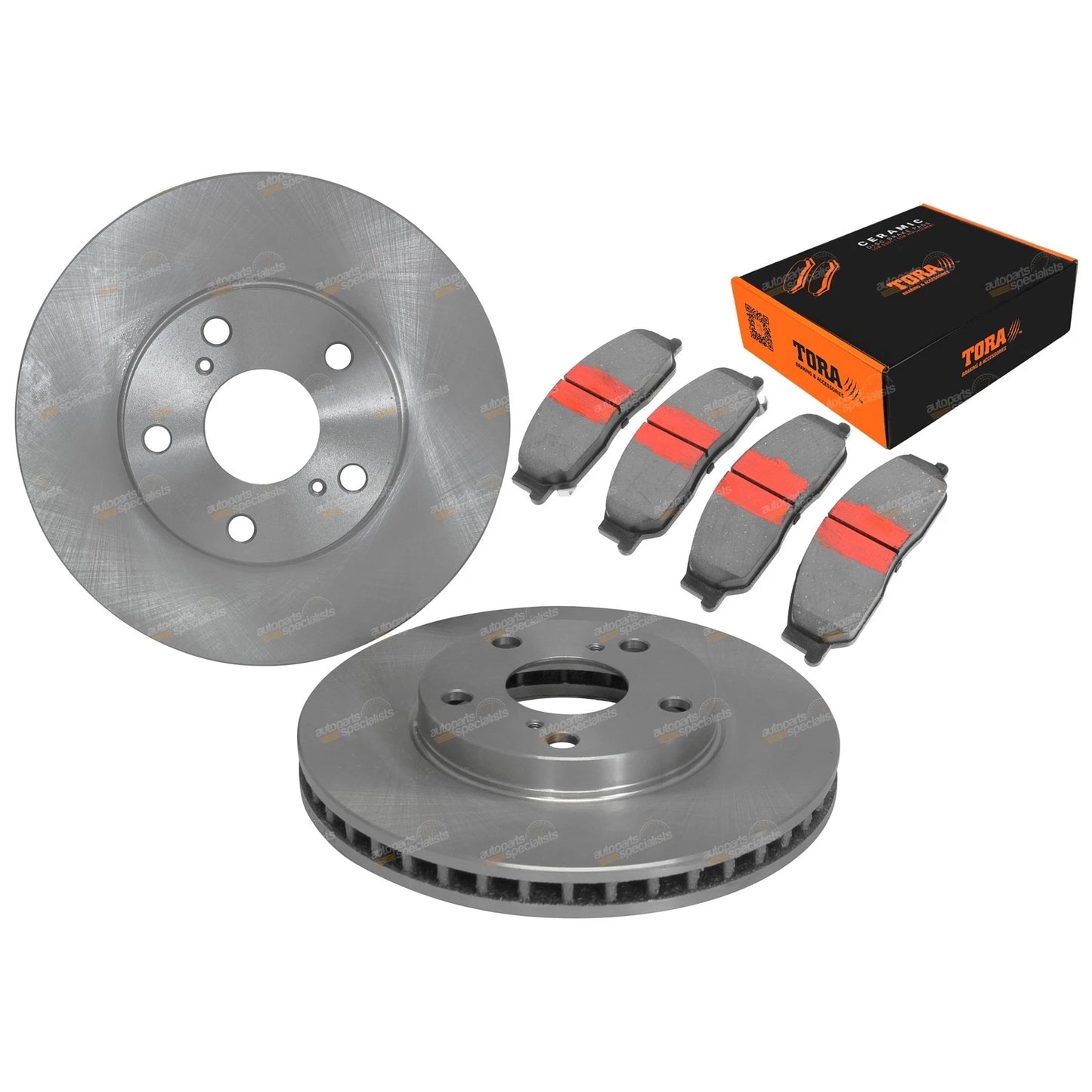 2 x Front Disc Brake Rotors + Pads for Toyota Camry ACV36/MCV36 (2002–2006)