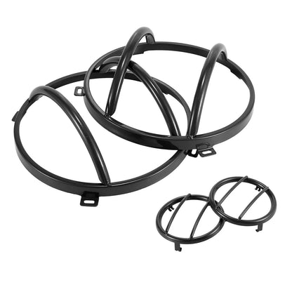 Headlight Turn Signal Grill Guard Cover for Jeep Wrangler JK (2007-2018)