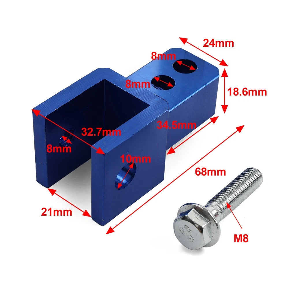 8MM Motorcycle Height Extension Shock Absorber Riser for Make & Model