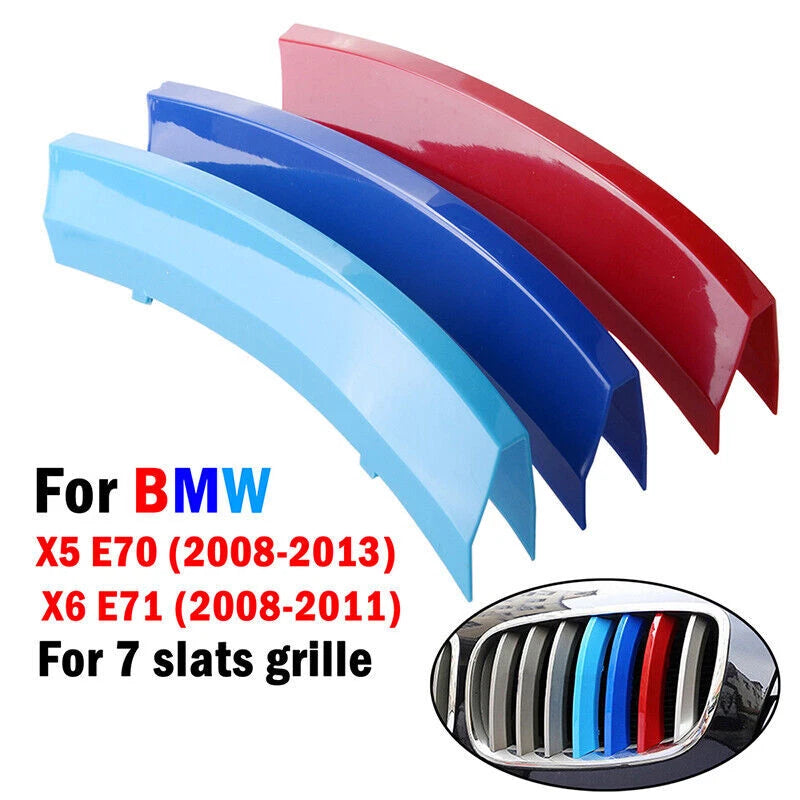 M-Color Front Grille Cover Strips for BMW X5 E70 (2008-2013)