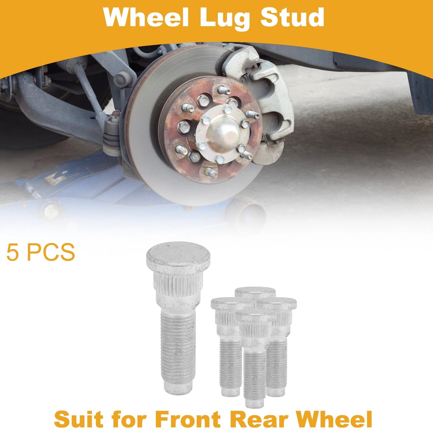 M12x1.25 Wheel Lug Studs for Jeep Liberty (2003-2007) - 5 Pieces