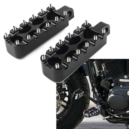 Black CNC Foot Pegs for Harley Dyna Wide Glide FXDWG FXDB FXDL FXDF (2006-2017)