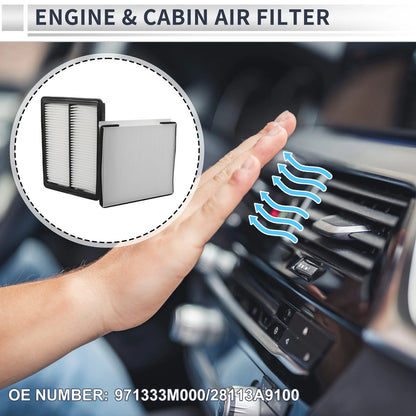 Engine Cabin Air Filter Combo for Kia Sedona 3.3L (2015-2021)