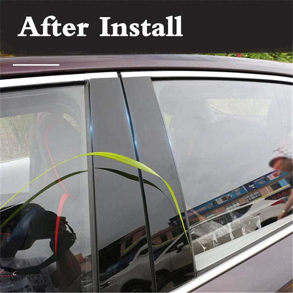6Pcs Car Door Trim Cover Kit for Jeep Cherokee (2014-2017)