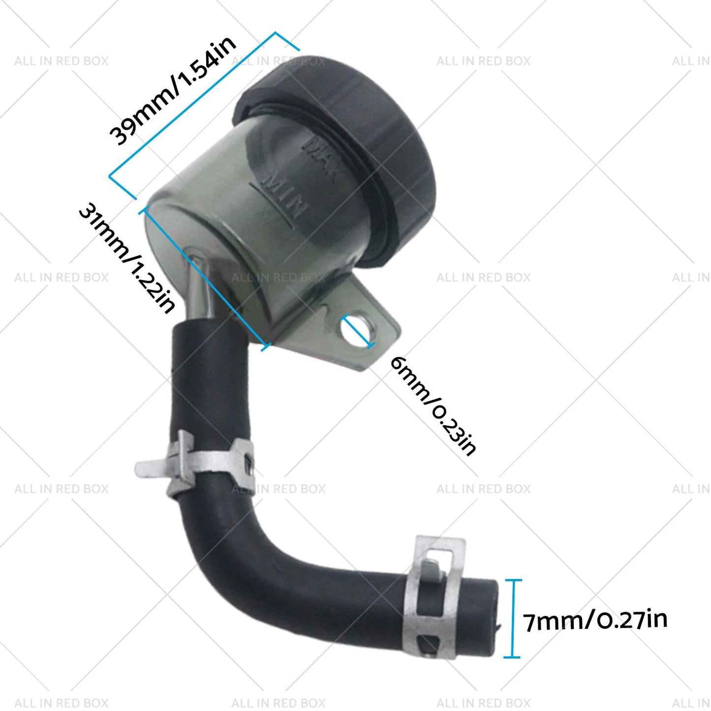 Rear Brake Clutch Master Cylinder Fluid Reservoir for Universal Motorcycle