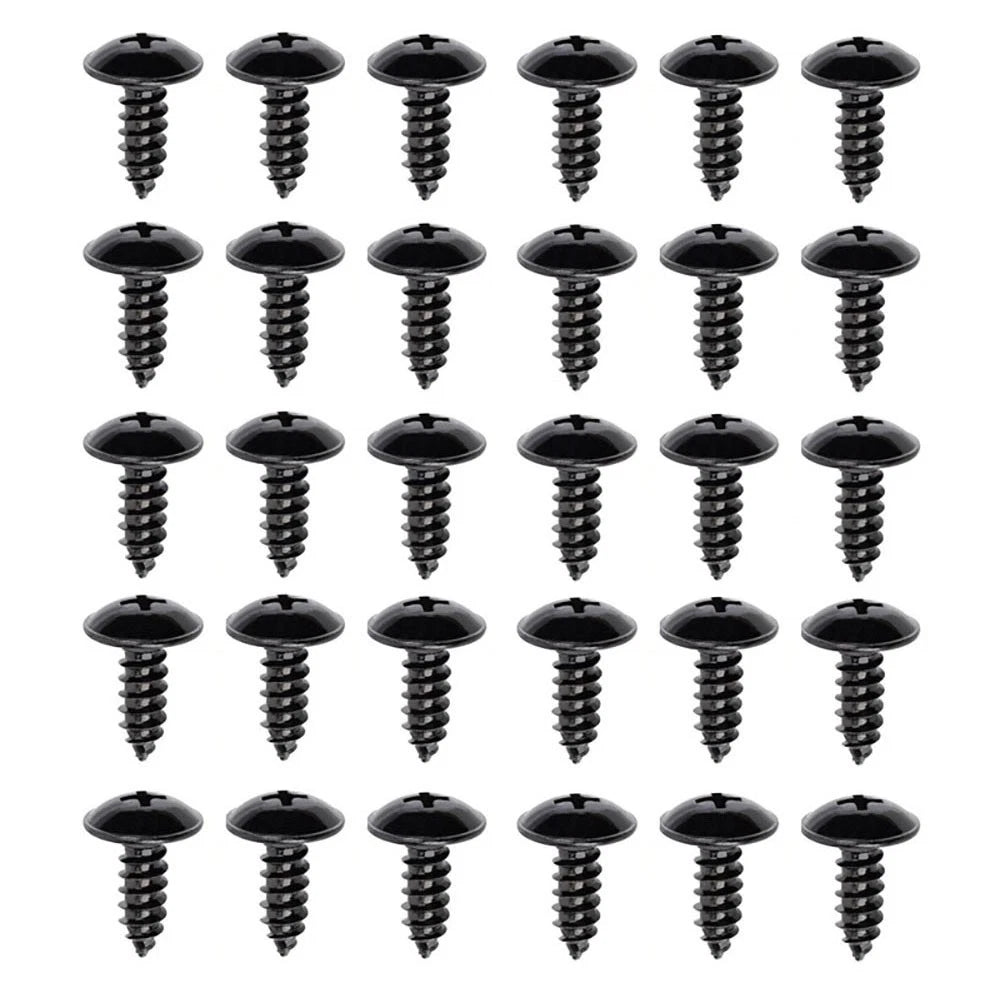 30 Pcs Fender Liner & Headlight Assembly Retainer Screws for Hyundai