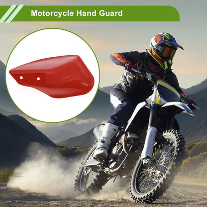 Set Universal Hand Guard Motorcycles Knuckle Guard Protector Red PP Plastic