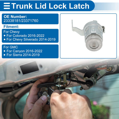 1 x Set Trunk Lock Cylinder for Chevy Colorado (2016 - 2022)