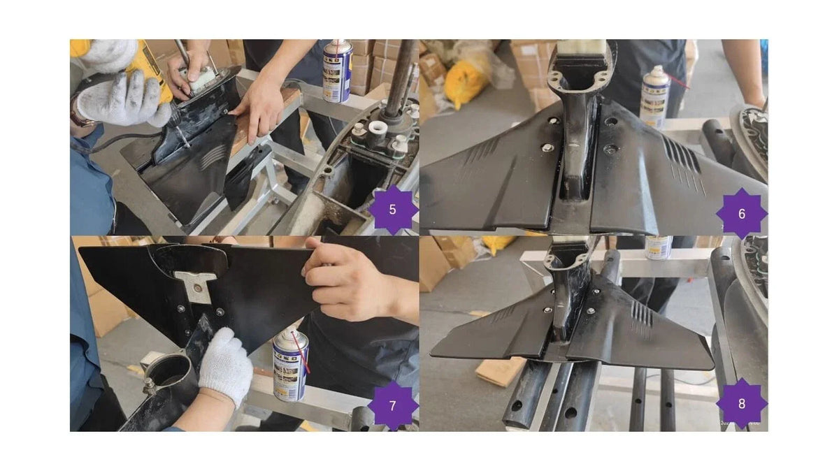 Dorsal-Fin Hydrofoil Stabilizer for Outboard Motor 5-150hp