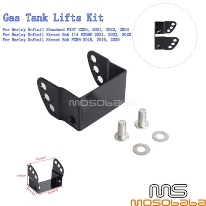 Adjustable Fuel Gas Tank Lift Kit for Harley Street Bob FXBB 2018-2023