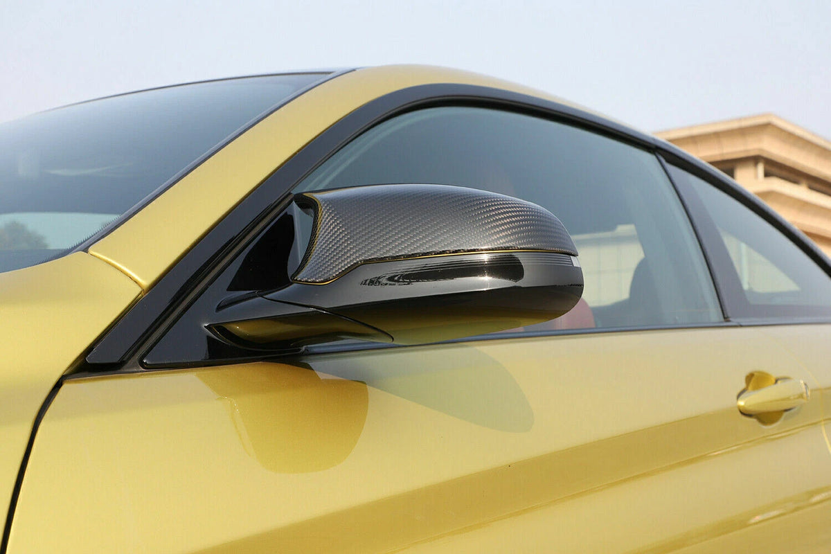 Glossy Black Side Mirror Covers for 2015-2019 BMW F80 M3 F82 M4 (2 pcs)