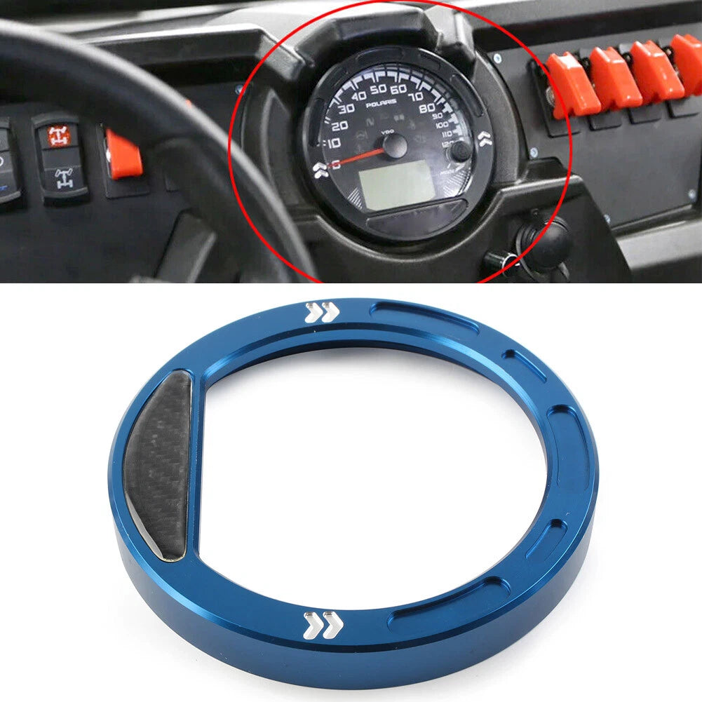 Billet Aluminum Speedometer Gauge Bezel for Polaris RZR 570 800 900 1000 (2010-2023)