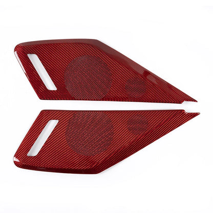 Carbon Fiber Inner Door Speaker Panel Cover for Chevrolet Corvette C8 (2020-2023)