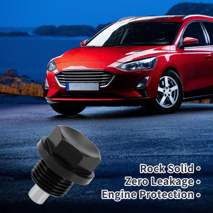 Set M16x1.5 Engine Oil Drain Plug with Gasket for Car Motorcycle Boat Black
