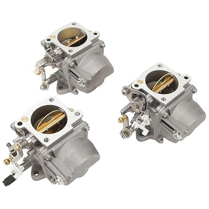 3PCS Boat Carburetor for Yamaha 2-Stroke Outboard Engine 6H1 (40-60HP)