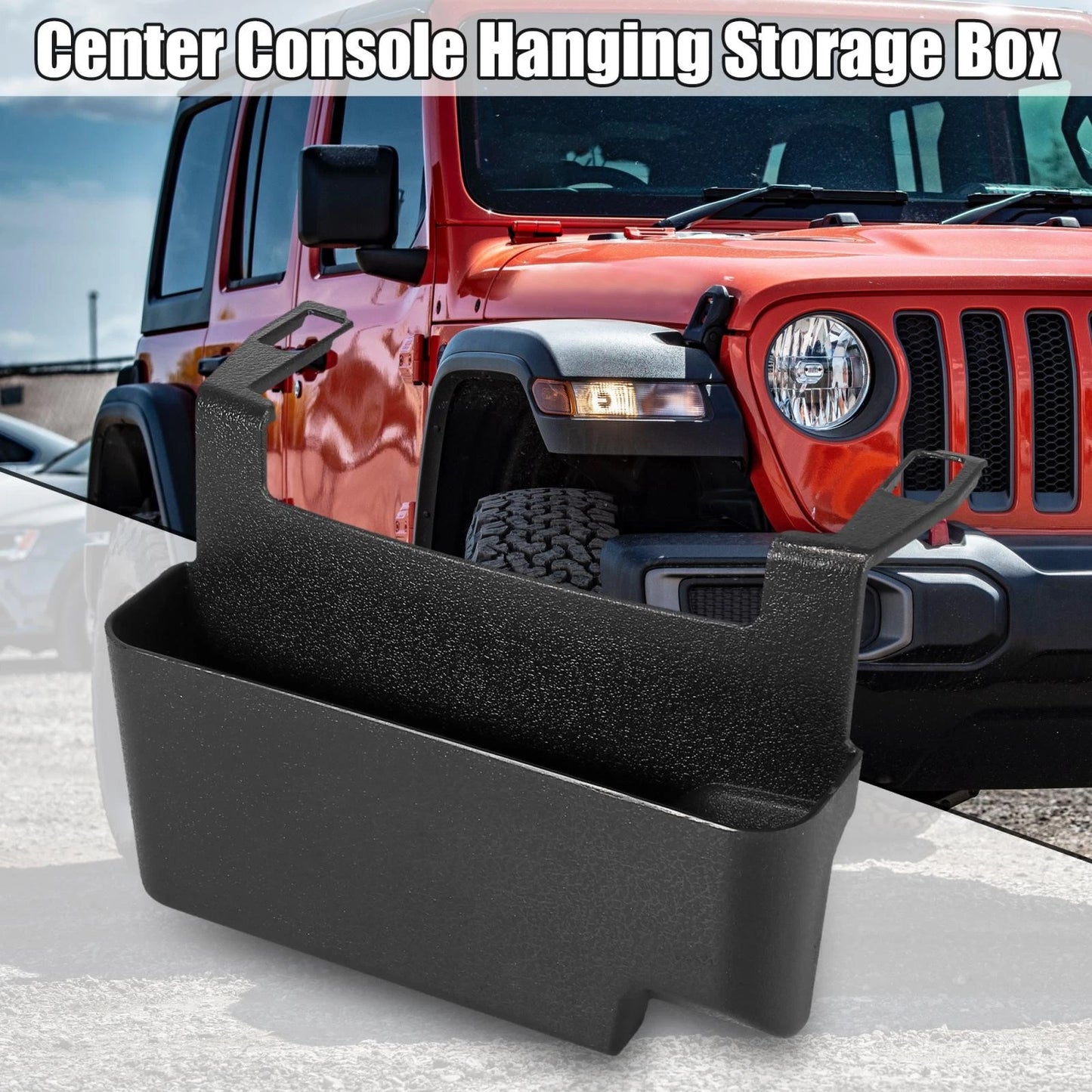 Car Center Console Storage Box Organizer for Jeep Wrangler (2018-2021)