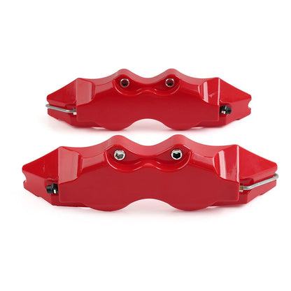 3D Style Red Disc Brake Caliper Covers Set for Universal Large Size Cars