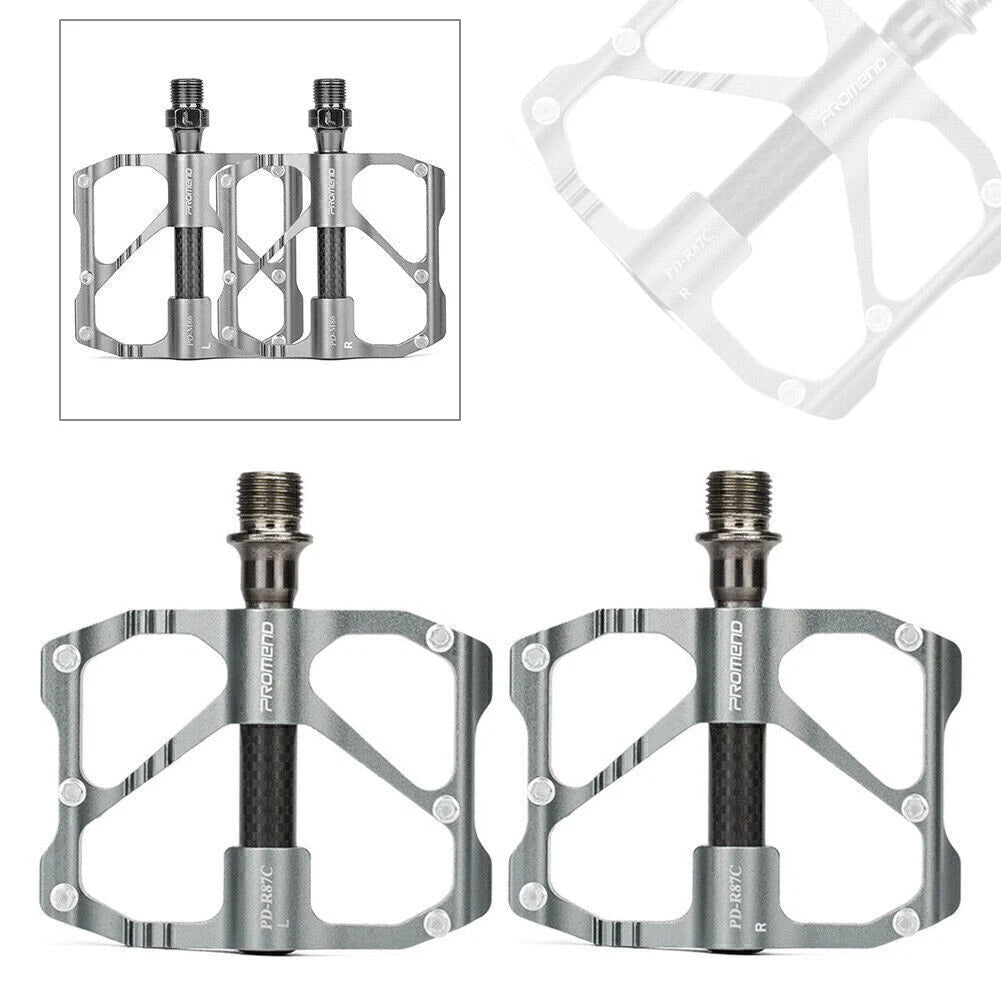 Ultralight Carbon Titanium Bicycle Pedals for 3Bearings MTB Road Bike