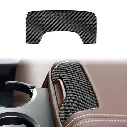 Soft Carbon Fiber Rear Water Cup Holder Panel Trim Kit for BMW 7Series G11 16-22